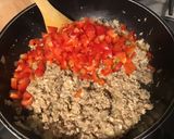 Une image de l'étape 12 de Chapon haché aux poivrons rouges et pesto.