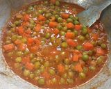 A picture of step 7 of Carrot Peas curry.