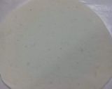 A picture of step 2 of Khachapuri with four cheese.