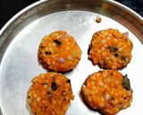 A picture of step 3 of Sabudana vada.