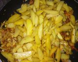 A picture of step 4 of Sultan chips.