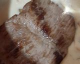 Foto del paso 1 de la receta: Carne asada bañada en salsa de champiñones