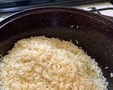 A picture of step 1 of Coconut veggies rice.