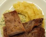 Foto del paso 5 de la receta: Matambre con salsa de verdeo acompañado de puré de papa