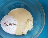 A picture of step 1 of Brownie cake.