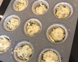 A picture of step 3 of Courgette, spinach and Parmesan muffins.
