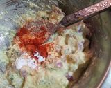 A picture of step 1 of Rava pancake.