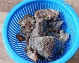 Foto langkah ke 1 dari resep Semur Daging Sapi, Paru dan Hati Sapi Khas Betawi.