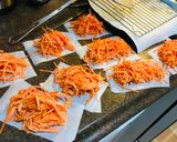 A picture of step 2 of Super crispy carrots tempura.