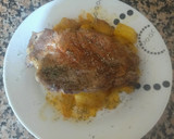 Foto del paso 4 de la receta: Chuletas aguja de cerdo al horno con patatas