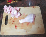 Foto del paso 1 de la receta: Jamoncitos de pollo en salsa con papas fritas