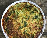Une image de l'étape 6 de Quiche sans pâte petits pois épinards 🥬.