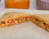 A picture of step 8 of Creamy High Protein Paneer Veggie Sandwich – Fireless & Nutritious in 15 Mins.