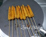 A picture of step 2 of Baby Corn Satay.
