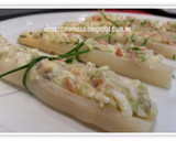 Foto del paso 5 de la receta: Espárragos rellenos de salmón ahumado