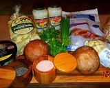 A picture of step 1 of Mike's Garlic Shrimp Alfredo.