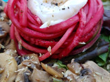 Nido de calabacín rojo