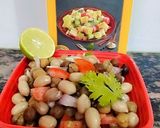 A picture of step 4 of Black chana peanut salad.