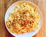 Foto langkah ke 6 dari resep Creamy Fettucine Carbonara.