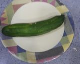 A picture of step 1 of Cucumber cooler.