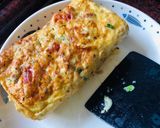 Hình bước làm 4 của món Trứng cuộn