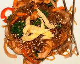 A picture of step 15 of Japchae with Grilled Marinated Chicken.