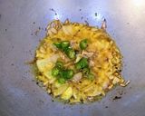 A picture of step 1 of Dahi Potol.