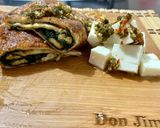 Foto del paso 4 de la receta: Omelette de panela frito con espinacas