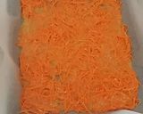 Foto del passaggio 2 della ricetta Rotolo di carote julienne con provola e insalata