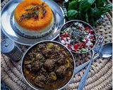عکس مرحله 6 از دستور خورشت شوید باقالی با گوشت چرخ کرده