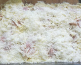 Foto del paso 5 de la receta: Patatas al horno con nata, mozzarella, jamón York y huevo