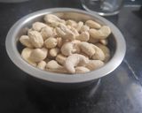 A picture of step 1 of Kaju katli.
