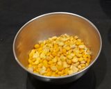 A picture of step 1 of Matar Dal Fritters.