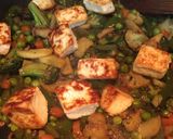 A picture of step 7 of Paneer Veggie Bhaaji.