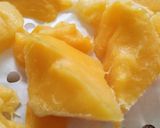A picture of step 1 of Frozen mango 🥭.