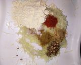 A picture of step 3 of Raw papaya pakoda.