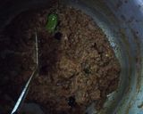 A picture of step 3 of Bhindi Qeema..