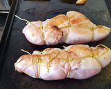 Foto del paso 4 de la receta: Muslos rellenos con papas doradas y manzanas aromatizadas con sidra a La Planchetta