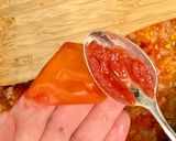 A picture of step 2 of Tomato Basil Sauce with Mascarpone & Parmesan Cheese.
