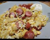 Foto del paso 5 de la receta: Revuelto de salchipapa