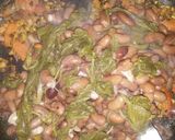 A picture of step 7 of Saagwala rajma.