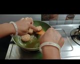 A picture of step 5 of Cheese Raw Banana cutlet.