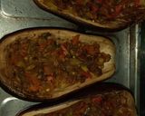 Foto del paso 6 de la receta: Berenjena rellena mixta de carne de cerdo y verduras