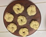 A picture of step 6 of Fluffy spiral donut 🍩 without yeast & egg.