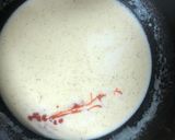 A picture of step 3 of Macaroni cheesy spicy saucy.