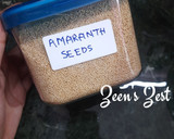 A picture of step 1 of Amaranth Popcorn.