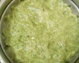 A picture of step 3 of Greeny dumplings.