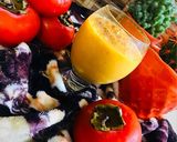 عکس مرحله 1 از دستور اسموتی خرمالو