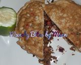 A picture of step 6 of Meen's Egg Burrito.