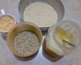 A picture of step 1 of Gur wale Chawal (In Punjabi).